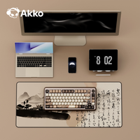 Clavier mécanique AKKO MU02 75% en noyer, traitement CNC, clavier interchangeable à chaud, touches PBT MOA