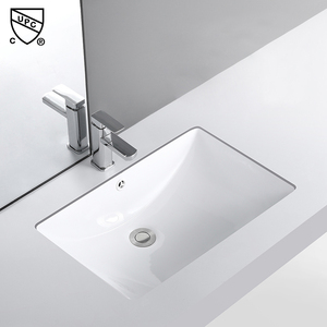 Customized Modern <strong>Rectangular</strong> Under Counter Hotel Bathroom Cabinet Vanity Basin Ceramic Undermount Wash Basin <strong>Sink</strong> - Product Image 1