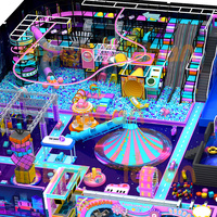 Parc de jeux interactif commercial pour enfants avec trampoline intérieur, design personnalisé au Liban