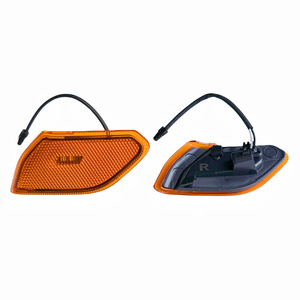 ไฟ LED แสดงตำแหน่งด้านหน้าสำหรับรถจี๊ปแรงเลอร์ JL 68302120AB 68302119AB 12V 6000 ลูเมน เลนส์สีส้ม พร้อมชุดสายไฟ - Product Image 2