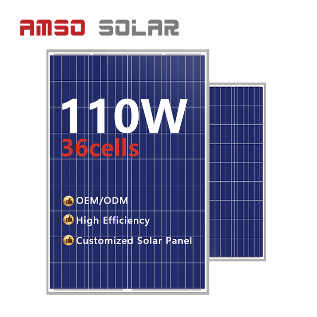 Factory 36 Cell Polycrystalline Solar Panels 110w Small Pv Module 110 Watt Monocrystalline Solar Panel
