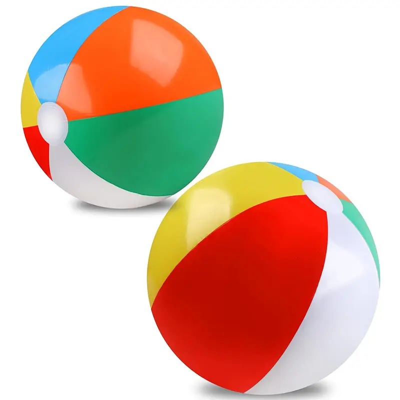 Bola de praia inflável em PVC colorido grande gigante de PVC de alta qualidade impressa com logotipo personalizável