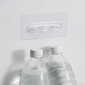 Estante multifuncional para botellas de plástico, gancho de almacenamiento de gel y champú montado en la pared para uso en baño y cocina - Product Image 4