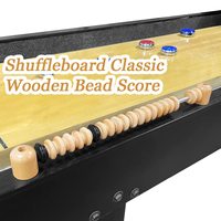 Compteur de points XLAN pour Shuffleboard, en perles de bois classiques, durable et écologique, pour le football de table, le billard et les jeux à domicile