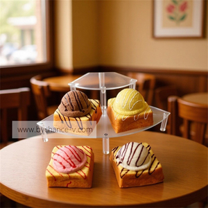 Modelo de Comida Realista de Helado de Waffle Falso para Menús de Restaurantes, Estudios Fotográficos, Exhibición en Mostradores de Cocina y Atrezzo para Cine - Product Image 5