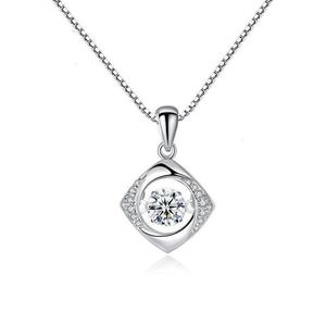 Collar con Colgante de Corazón Vibrante y Pulsante, Estilo Coreano, Cadena para Clavícula de Mujer, Accesorio de Lujo con Circonita - Product Image 6