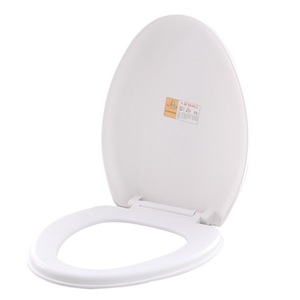 Siège de toilette à fermeture douce, rond, non électrique, avec fonction d'amortissement pour toilettes standard - Product Image 4