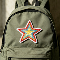 En gros, écussons brodés étoiles colorés personnalisés, badges brodés thermocollants haute densité, appliques pour casquettes, chapeaux, vêtements et chaussures