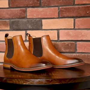 Nuevas Botas Formales de Negocios para Hombre, Estilo Italiano, Cuero Genuino de Alta Calidad, Botines Elegantes, Zapatos de Lujo para Hombre en Tallas Grandes - Product Image 6