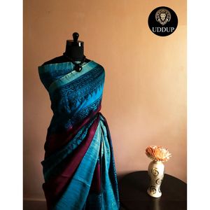 Direct Factory Supply Indian <strong>Designer</strong> New <strong>Collection</strong> of Pure Handloom Munga <strong>Saree</strong> for Girls Gifting Use for Worldwide Export - Product Image 4
