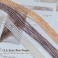 Vente en gros de perles d'eau douce naturelles blanches de qualité AAAA/AAAAA, forme de riz, avec évaluation par une tierce partie, pour la fabrication de colliers