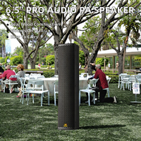 Boutum Sound Factory 4*3.5 Inch Speaker Kolom Audio Profesional PA Paduan Aluminium 8 Ohm 300W Sistem Suara Surround Portabel DJ