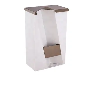 Outdoor Metal Standing letter box parcel drop mailbox with newspaper holder