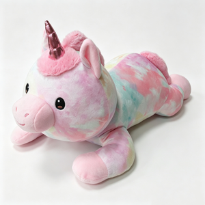 Peluche de Unicornio Tie Dye Personalizado, Almohada de Peluche, Relleno de Algodón PP, Tamaño 31-50cm, Unisex, Decoración de Halloween - Product Image 3