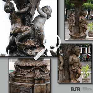Sculpture de fontaine en bronze personnalisée, petit ange Raices, fontaine en cuivre Raices pour la décoration de la place - Product Image 2