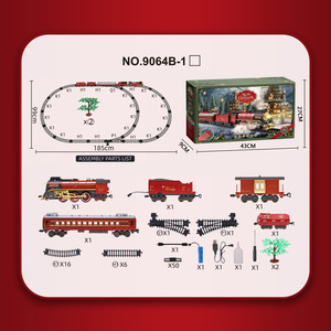 Set de Bloques de Construcción Navideños, Tren Retro Simulado con Música Clásica, Modelo de Árbol, Bloques de Ladrillos Navideños, Juguete Navideño para Niños - Product Image 6