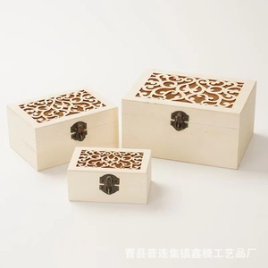 Cajas de Madera Creativas con Tapa Abatible, Cajas de Madera para Flores Preservadas, Cajas de Regalo, Cajas para Guardar Joyas - Cajas de Madera de Pino - Product Image 4
