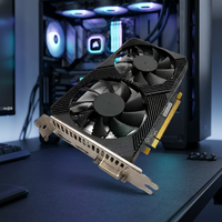 Kartu Grafis Gaming OEM RX550 4GB GDDR5 PCI Express Bekas untuk Desktop dengan Kipas Pendingin