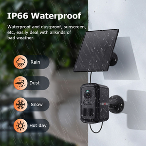 Mini 3MP HD Bullet Wifi pin máy ảnh được xây dựng trong 8000mAh pin mạng không dây năng lượng mặt trời Máy ảnh PIR con người phát hiện IP65 CCTV - Product Image 6