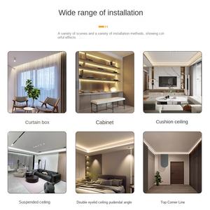 New Modern Flexible Living Room Indoor Party Hotel Room Wall Lamp Long Aluminum Profile <b>Led</b> Strips <b>Light</b> - Product Image 5