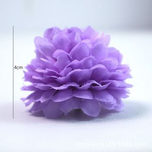 Têtes de fleurs de chrysanthème artificielles Jingyuan en polyester pour décorations de mariage DIY - Product Image 4