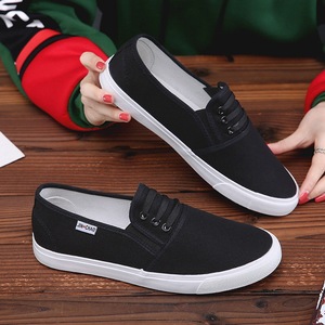 Factory Direct <strong>Wholesale</strong> Classic Low Cut Flat Plain <strong>Blank</strong> White Black Casual <strong>Canvas</strong> Shoes <strong>Sneakers</strong> for Men Zapatos - Product Image 1