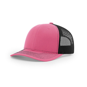 Sombrero de camionero de pescador Rosa personalizado, sombrero de 6 paneles de perfil bajo, gorra de béisbol de malla con logotipo bordado, sombreros para exteriores, - Product Image 2