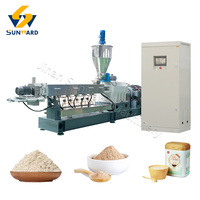 Extrudeuse entièrement automatique à double vis pour poudre nutritionnelle pour bébés, machine de traitement de poudre de céréales infantiles