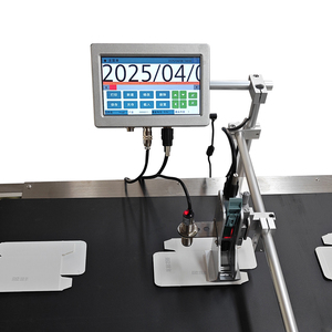 Маркировочная машина Tij для нанесения даты, струйный принтер с конвейерной лентой, одноголовочный, быстросохнущие чернила, простое управление - Product Image 3