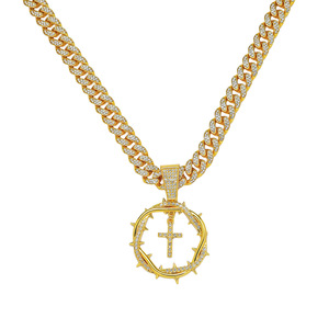 Innovative Simple Design Gold Silver Plated <b>Cross</b> Pendant Necklaces Trendy Exquisite Hiphop Style Alloy Men Charms For Necklace - Product Image 6