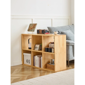 Estante Modular Sólido <span class=keywords><strong>2x3</strong></span>, Organizador de Cubos de Madera, Librería, Soporte para Tocadiscos, Organizador de Madera para Exhibición en Sala de Estar - Product Image 3
