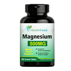 Premium Custom <b>Herbal</b> <b>Supplement</b> Magnesium Tablets Contains 500 mg Magnesium Supports Muscle Relaxation Magnesium Pills - Product Image 1