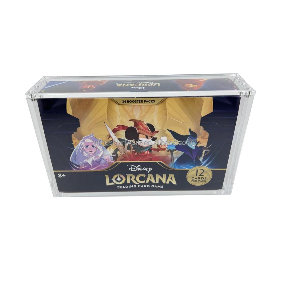 Scatola Protettiva In Acrilico 6 Mm Per Lorcana Booster Box – Chiusura Magnetica, Protezione UV, Perfetta Per Collezionisti, Spedizione Sicura