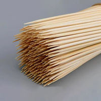 Brochettes en bambou de qualité supérieure à prix d'usine, diverses tailles, multifonctionnelles, naturelles, biodégradables, pour barbecue, en vrac