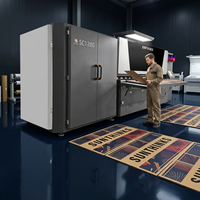 Impresora de inyección de tinta digital de una sola pasada Sunthinks SC1200, máquina de impresión comercial 2 en 1 para cajas de envío grandes, de corta y larga distancia.