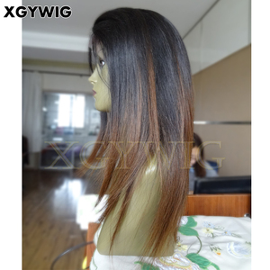 Stock 10&quot;-30&quot; Transparent <strong>Lace</strong> 100% Virgin Brazilian Human Hair Silky Straight T1B/4# <strong>Two</strong> <strong>Tone</strong> Color Ombre <strong>Lace</strong> <strong>Front</strong> <strong>Wigs</strong>