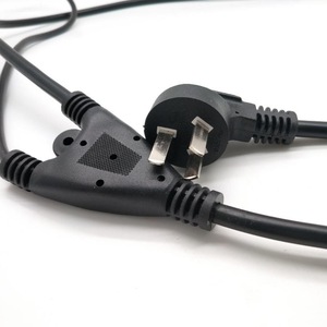 Cable de Alimentación con 2 Tomas de Corriente, Enchufe Nema, Extremos Desnudos, para Uso en Electrodomésticos, Material PVC - Product Image 2