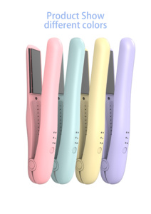 Professional Automatic <strong>Mini</strong> Portable Wireless Rechargeable Electric <strong>Hair</strong> Curler <strong>Straightener</strong> PTC Heater LED Temperature Display - Product Image 2