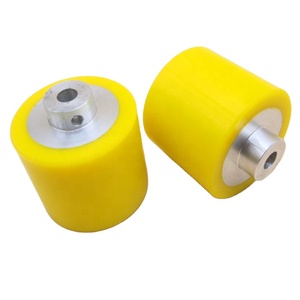 Rodillos de Plástico Recubiertos de Poliuretano Amarillo de Alta Calidad, Rodillos OEM - Product Image 1