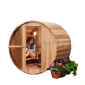 Compatto 1-<span class=keywords><strong>2</strong></span> persona barile all'aperto cabina Sauna pino con stufa a legna Design portatile - Product Image 4