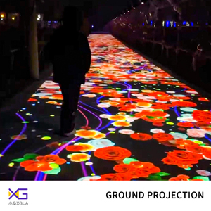 Proyektor lantai interaktif permainan malam daya tarik luar ruangan lampu interaktif sistem proyeksi lantai - Product Image 6