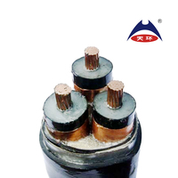 150mm 185mm 240mm 300mm 400mm 8,7mm ignífugo XLPE aislado, PVC forrado STA 3 Core/15kV Cable eléctrico