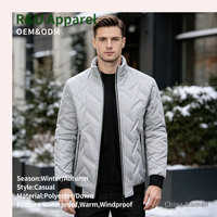 Veste matelassée en duvet pour homme, vente en gros d'usine, OEM, impression de logo, veste personnalisée avec logo, veste d'extérieur pour homme
