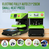 Mini presse électrique coulissante entièrement automatique 21x28 cm-sans gaz, pour logos/vêtements