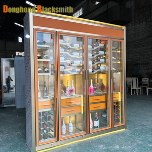 Thương mại cấp sang trọng đôi cửa kính cửa im lặng hoạt động công suất lớn thép không gỉ Tủ rượu - Product Image 1