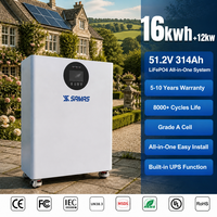 Sistem Baterai Surya Terintegrasi 12kW 16kWh 314Ah untuk Kanada Standar CSA UL2743 Amerika Utara Bersertifikasi CE untuk Hunian