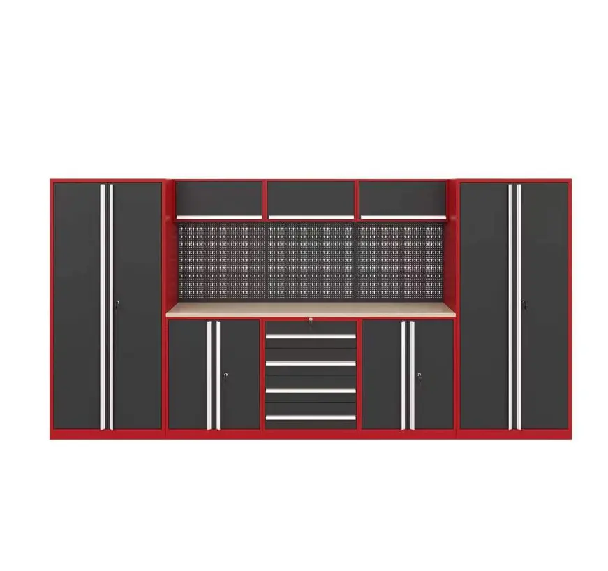GangDao красный сверхмощный умственный стальной шкаф для инструментов мастерская ящик для инструментов для эффективного хранения