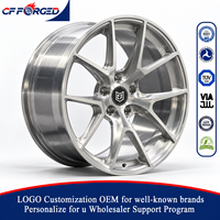 Jantes de voiture de course en alliage forgé concaves à 5 branches en Y, monobloc de luxe, brossées, 19, 20, 21 pouces, 5x112, pour Audi RS4