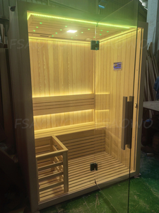 Petite <span class=keywords><strong>maison</strong></span> de sauna CE pour 2-3 personnes, sauna sec en hemlock, pièce chauffée en thermo-pin, sauna infrarouge solide Wason Sexy, générateur d'<span class=keywords><strong>oxygène</strong></span> - Product Image 3