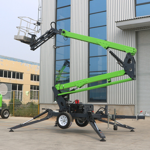 Plataforma Elevadora Remolcable <span class=keywords><strong>de</strong></span> 30 y 60 pies con Alimentación Hidráulica por Batería para Pintura en Paredes Altas, Tipo Cherry Picker - Product Image 4